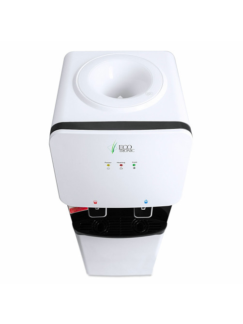 Кулер для воды ECOTRONIC J1-LCE XS, напольный, НАГРЕВ/ОХЛАЖДЕНИЕ ЭЛЕКТРОННОЕ, шкаф, 2 крана, белый, 11660