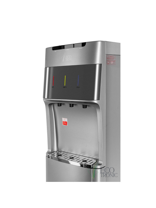Кулер для воды ECOTRONIC M30-LXE, напольный, НИЖНЯЯ ЗАГРУЗКА, нагрев/охлаждение, 3 крана, серый 7270