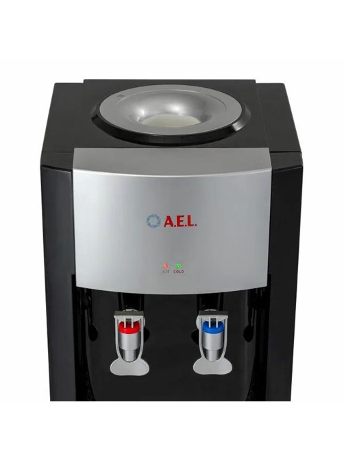 Кулер для воды AEL LD-AEL-28, напольный, НАГРЕВ/ОХЛАЖДЕНИЕ ЭЛЕКТРОННОЕ, 2 крана, черный, 00254