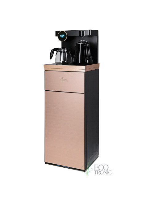 Кулер для воды с чайником, БЕЗ ОХЛАЖДЕНИЯ, ECOTRONIC TB12-LNR Tea Bar, напольный, шкаф, 2 крана, 12370