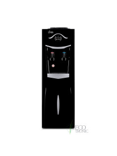 Кулер для воды ECOTRONIC K21-LF, напольный, НАГРЕВ/ОХЛАЖДЕНИЕ КОМПРЕССОРНОЕ, холодильник, 2 крана, черный, 11557