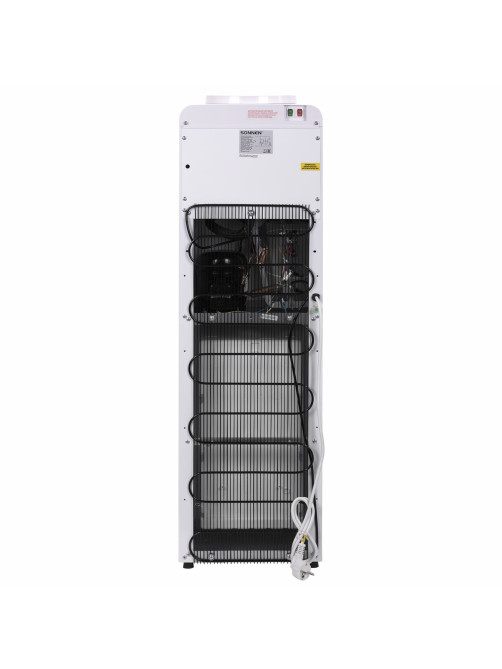 Кулер для воды SONNEN FSC-03AC, напольный, НАГРЕВ/ОХЛАЖДЕНИЕ КОМПРЕССОР, шкаф, 3 крана, белый, 455419