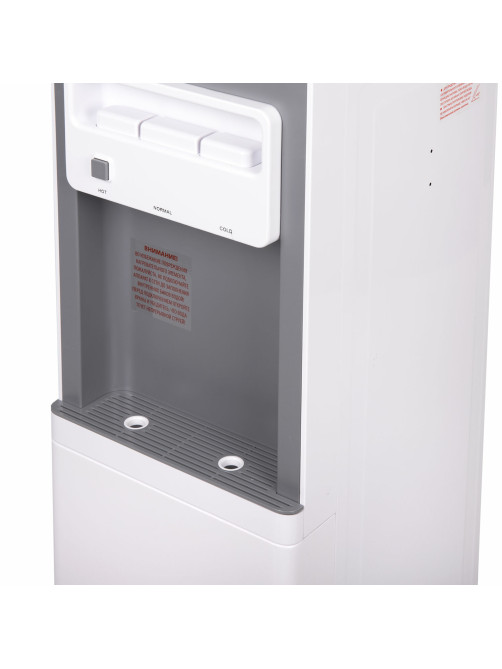 Кулер для воды SONNEN FSC-03BA, напольный, НАГРЕВ/ОХЛАЖДЕНИЕ КОМПРЕССОРНОЕ, 3 крана,серый, 455417