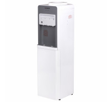 Кулер для воды SONNEN FSC-03BA, напольный, НАГРЕВ/ОХЛАЖДЕНИЕ КОМПРЕССОРНОЕ, 3 крана,серый, 455417