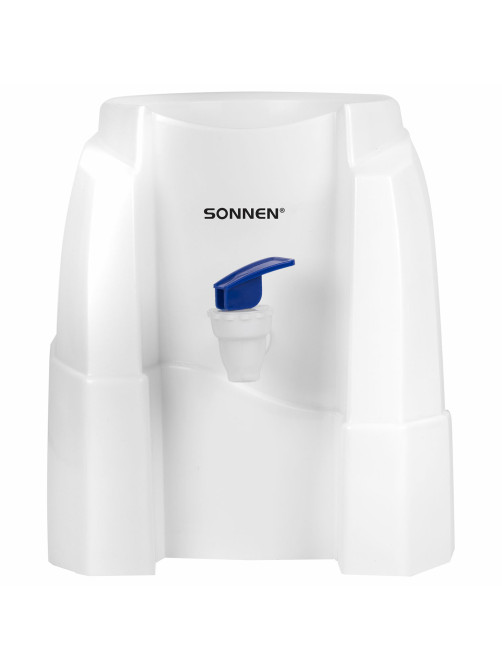 Кулер-водораздатчик БЕЗ НАГРЕВА И ОХЛАЖДЕНИЯ, SONNEN TS-01W, настольный, 1 кран, белый, 456175