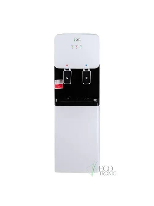 Кулер-водонагреватель БЕЗ ОХЛАЖДЕНИЯ ECOTRONIC J1-LCN XS, напольный, шкаф, 2 крана, белый, 12091