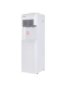 Кулер для воды SONNEN FSC-02AC, напольный, НАГРЕВ/ОХЛАЖДЕНИЕ КОМПРЕССОР, шкаф, 2 крана, белый, 455420