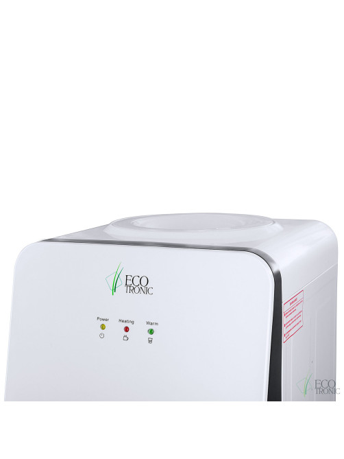 Кулер-водонагреватель БЕЗ ОХЛАЖДЕНИЯ ECOTRONIC J1-LCN XS, напольный, шкаф, 2 крана, белый, 12091