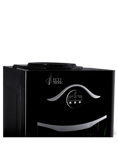 Кулер для воды ECOTRONIC K21-LF, напольный, НАГРЕВ/ОХЛАЖДЕНИЕ КОМПРЕССОРНОЕ, холодильник, 2 крана, черный, 11557