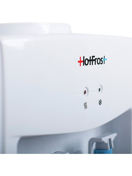 Кулер для воды HOT FROST V118E, напольный, НАГРЕВ/ОХЛАЖДЕНИЕ ЭЛЕКТРОННОЕ, 2 крана, белый, 120211802