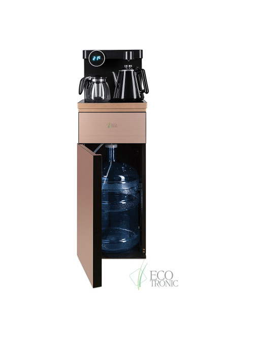Кулер для воды с чайником, БЕЗ ОХЛАЖДЕНИЯ, ECOTRONIC TB12-LNR Tea Bar, напольный, шкаф, 2 крана, 12370