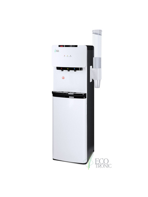 Кулер для воды ECOTRONIC K41-LX, напольный, НИЖНЯЯ ЗАГРУЗКА, нагрев/охлаждение, 3 крана, белый 11744