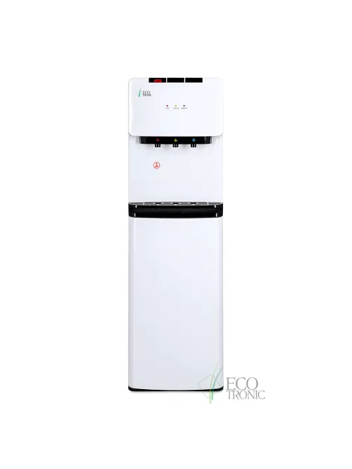 Кулер для воды ECOTRONIC K41-LXE напольный, НИЖНЯЯ ЗАГРУЗКА, нагрев/охлаждение, 3 крана, белый 11745.