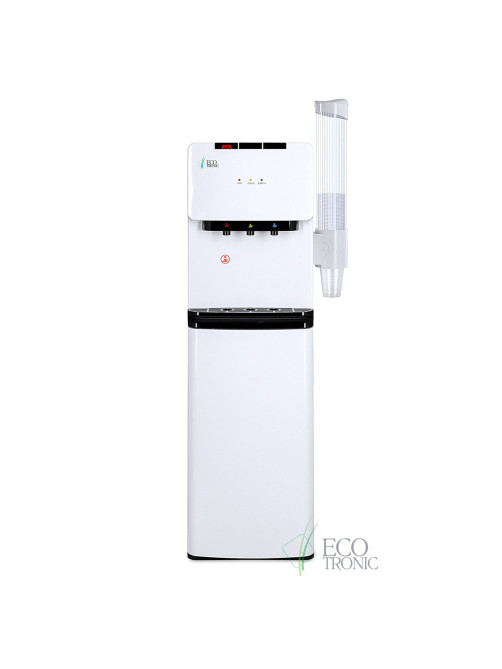Кулер для воды ECOTRONIC K41-LX, напольный, НИЖНЯЯ ЗАГРУЗКА, нагрев/охлаждение, 3 крана, белый 11744