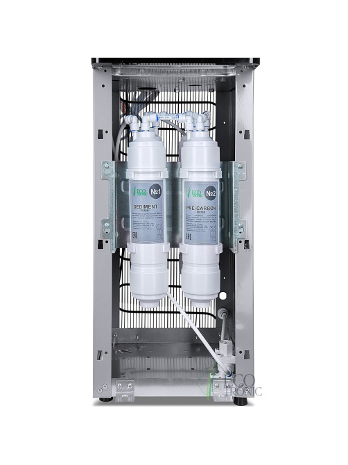 Пурифайер для воды ECOTRONIC M40-U4L напольный, НАГРЕВ/ОХЛАЖДЕНИЕ КОМПРЕССОРНОЕ, 2 крана, черный, 11609