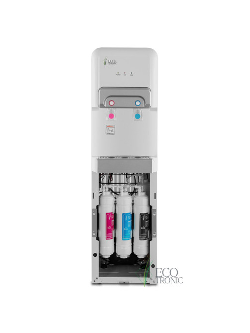 Пурифайер для воды ECOTRONIC V10-U4L напольный, НАГРЕВ/ОХЛАЖДЕНИЕ КОМПРЕССОРНОЕ, 2 крана, белый 7258