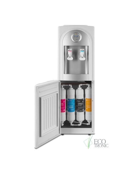 Пурифайер для воды ECOTRONIC C21-U4LE, напольный, НАГРЕВ/ОХЛАЖДЕНИЕ ЭЛЕКТРОННОЕ, 2 крана, белый, 7168