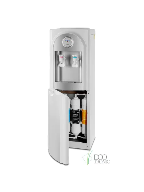 Пурифайер для воды ECOTRONIC C21-U4LE, напольный, НАГРЕВ/ОХЛАЖДЕНИЕ ЭЛЕКТРОННОЕ, 2 крана, белый, 7168