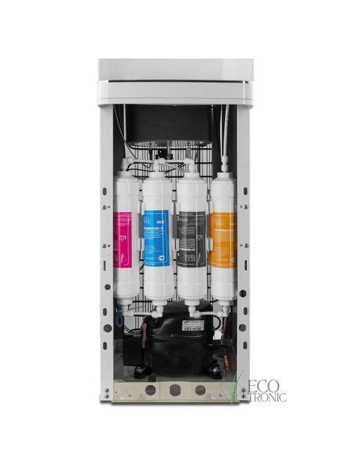 Пурифайер для воды ECOTRONIC A60-U4L напольный, НАГРЕВ/ОХЛАЖДЕНИЕ КОМПРЕССОРНОЕ, 2 крана, белый, 7138