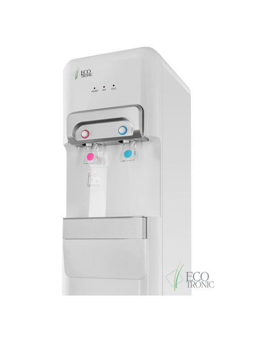 Пурифайер для воды ECOTRONIC V10-U4L напольный, НАГРЕВ/ОХЛАЖДЕНИЕ КОМПРЕССОРНОЕ, 2 крана, белый 7258