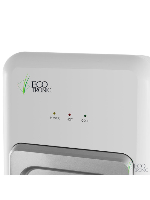 Пурифайер для воды ECOTRONIC V10-U4L напольный, НАГРЕВ/ОХЛАЖДЕНИЕ КОМПРЕССОРНОЕ, 2 крана, белый 7258