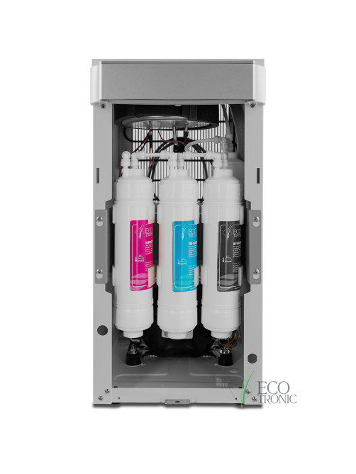 Пурифайер для воды ECOTRONIC V10-U4L напольный, НАГРЕВ/ОХЛАЖДЕНИЕ КОМПРЕССОРНОЕ, 2 крана, белый 7258