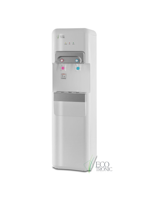 Пурифайер для воды ECOTRONIC V10-U4L напольный, НАГРЕВ/ОХЛАЖДЕНИЕ КОМПРЕССОРНОЕ, 2 крана, белый 7258