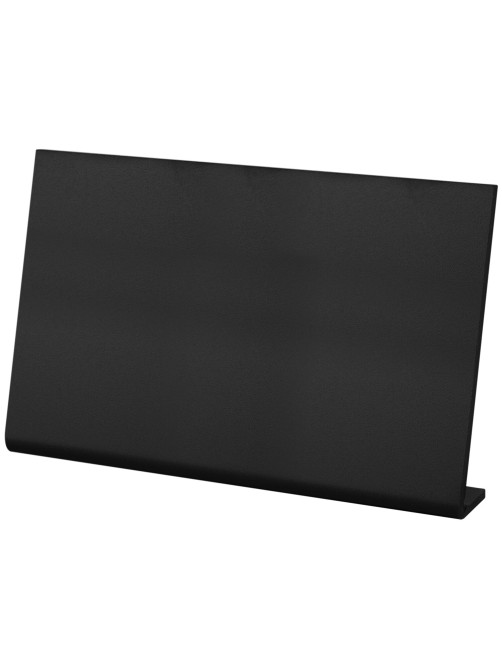 Табличка меловая настольная А4 (21x29,7 см), L-образная, горизонтальная, ПВХ, ЧЕРНАЯ, BRAUBERG, 291291