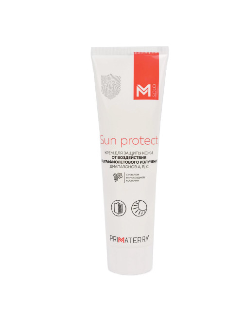 Крем защитный 100 мл, M SOLO SUN PROTECT, от УФ-излучения диапазонов А,В,С, универсальный