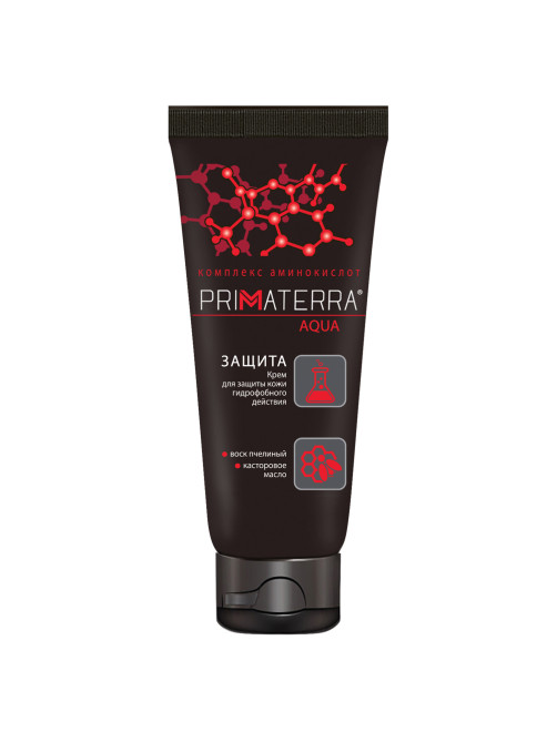 Крем защитный 100 мл, PRIMATERRA AQUA, гидрофобный для кожи, от кислотных и щелочных средств
