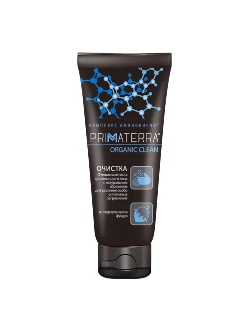 Паста очищающая, 200 мл, PRIMATERRA ORGANIC CLEAN, от сильных загрязнений с натуральным абразивом
