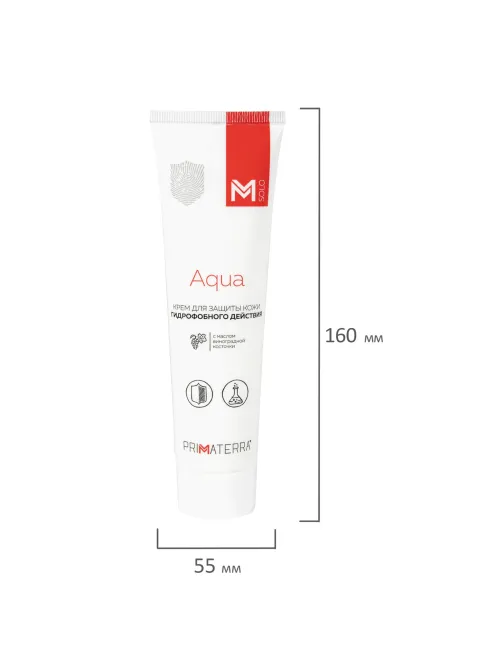 Крем защитный 100 мл M SOLO AQUA гидрофобный для кожи, от кислотных и щелочных средств, 8752