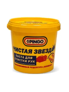 Паста очищающая средство для рук, 1000 мл, PINGO (Пинго), ЧИСТАЯ ЗВЕЗДА, от самых стойких загрязнений, банка, 85010-11
