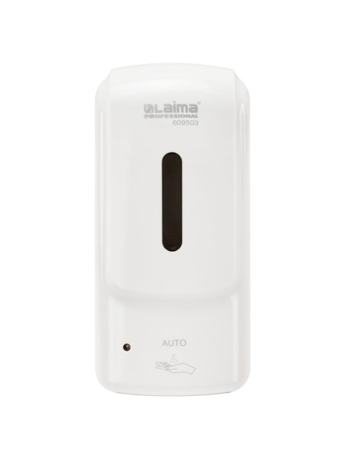 Дозатор для жидкого антисептика LAIMA PROFESSIONAL SUPER, СЕНСОРНЫЙ, 1 л, белый, ABS-пластик, 609503