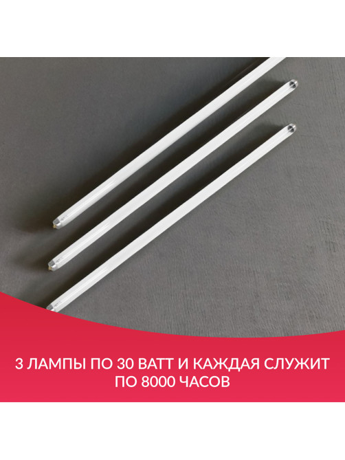 Рециркулятор БАКТЕРИЦИДНЫЙ (МЕД РегУд) АРМЕД AirCube 330 FM, У Ф-Лампа 3х30 Вт, 110 м3/ч, 1999801