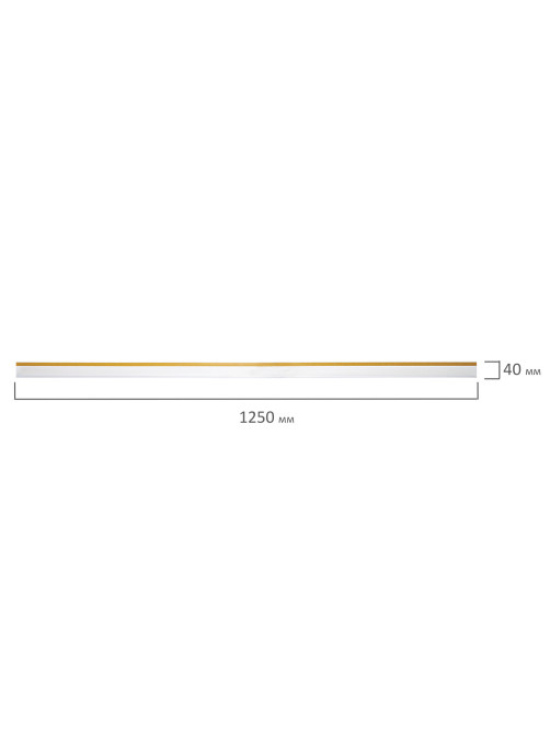 Ценникодержатели полочные самоклеящиеся прозрачные 1250 мм, КОМПЛЕКТ 10 шт., DBR39, 197302