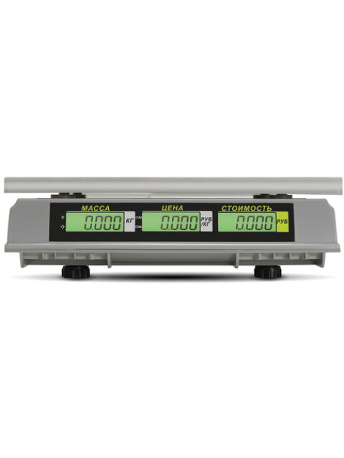 Весы торговые MERTECH M-ER 326AC-32.5 LCD (0,1-32 кг), дискретность 10 г, платформа 325x230 мм, без стойки, 3041