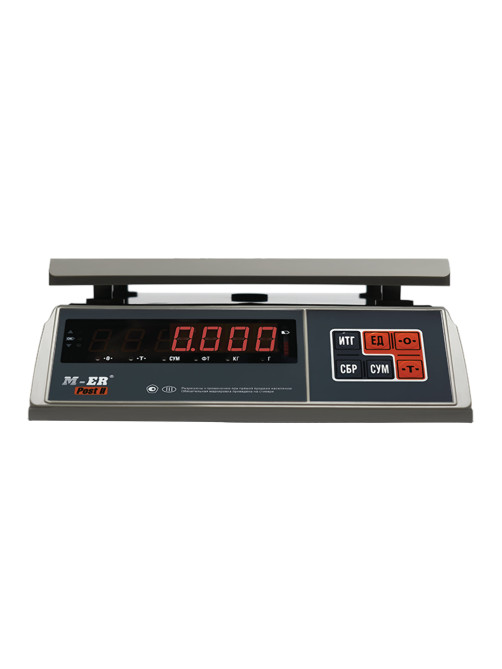 Весы фасовочные MERTECH M-ER 326AFU-3.01, LCD (0,01-3 кг), дискретность 1 г, платформа 255x205 мм, 3058