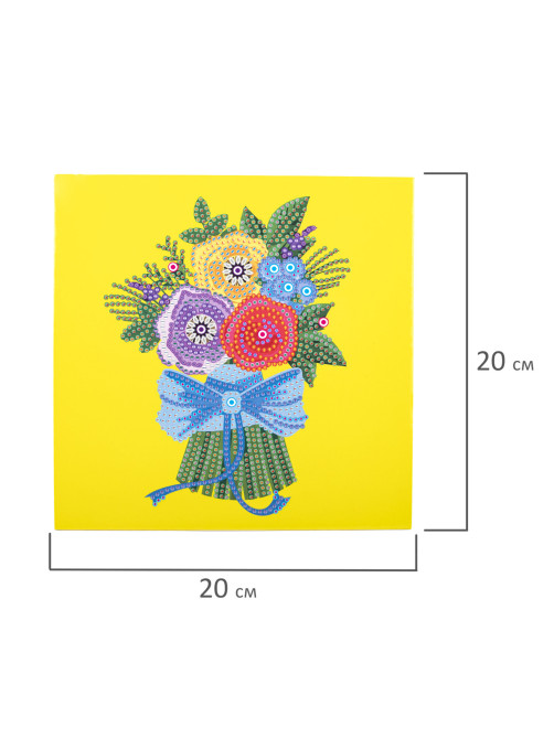 Картина стразами (алмазная мозаика) 20х20 см, ЮНЛАНДИЯ 
