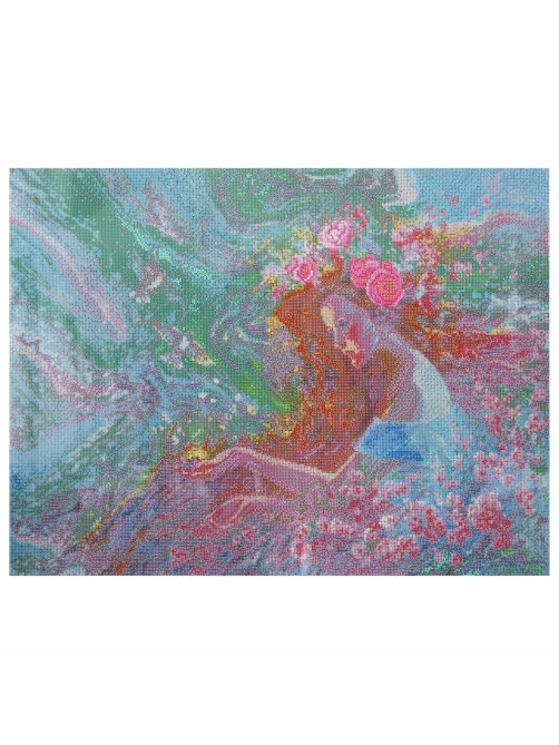 Картина стразами (алмазная мозаика), 60х80 см, ОСТРОВ СОКРОВИЩ 