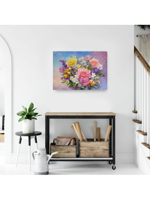 Картина стразами (алмазная мозаика), 40х50 см, ОСТРОВ СОКРОВИЩ 