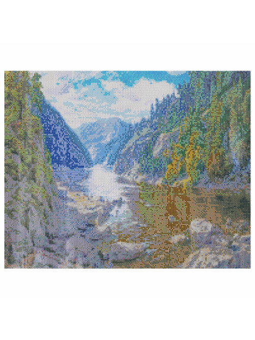Картина стразами (алмазная мозаика), 40х50 см, ОСТРОВ СОКРОВИЩ 
