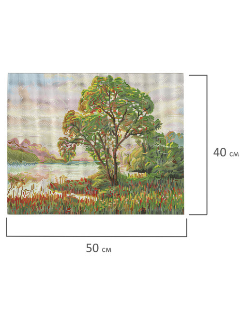 Картина стразами (алмазная мозаика) 40х50 см, ОСТРОВ СОКРОВИЩ 