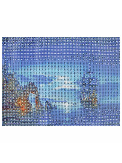 Картина стразами (алмазная мозаика), 30х40 см, ОСТРОВ СОКРОВИЩ 