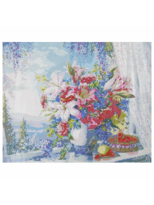 Картина стразами (алмазная мозаика), 40х50 см, ОСТРОВ СОКРОВИЩ 