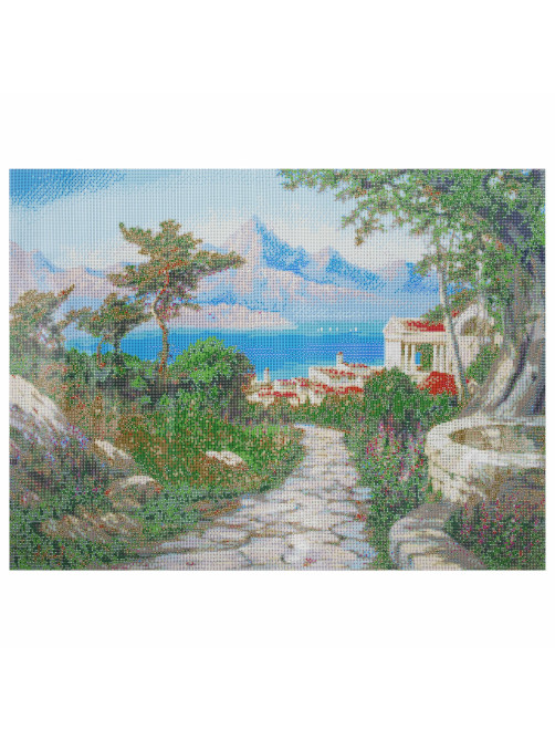 Картина стразами (алмазная мозаика), 60х80 см, ОСТРОВ СОКРОВИЩ 