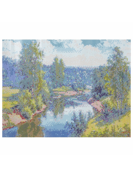 Картина стразами (алмазная мозаика), 30х40 см, ОСТРОВ СОКРОВИЩ 