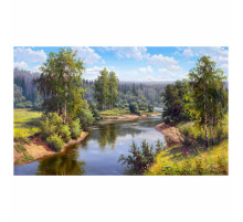 Картина стразами (алмазная мозаика), 30х40 см, ОСТРОВ СОКРОВИЩ 