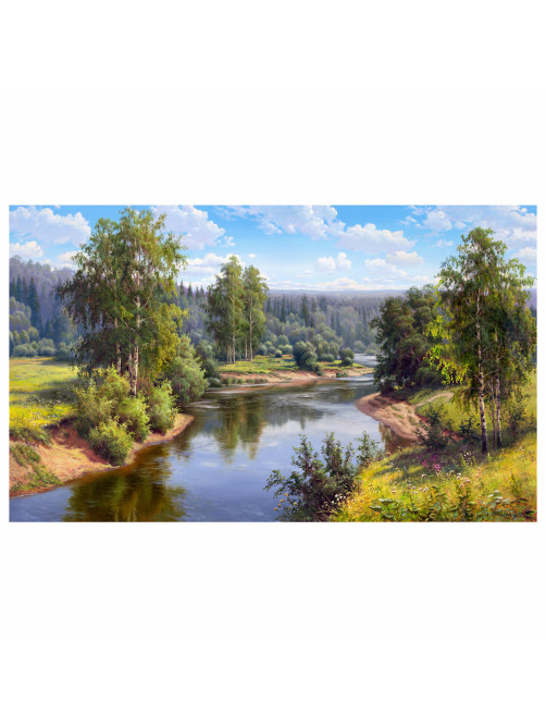 Картина стразами (алмазная мозаика), 30х40 см, ОСТРОВ СОКРОВИЩ 