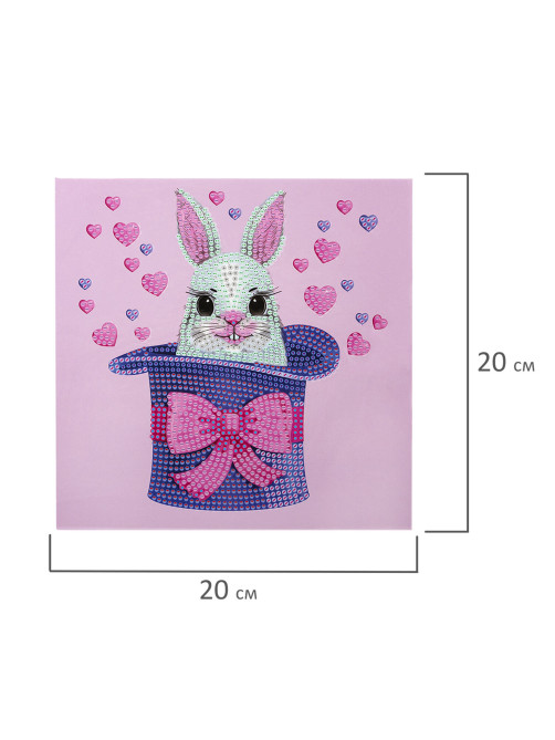 Картина стразами (алмазная мозаика) 20х20 см, ЮНЛАНДИЯ 